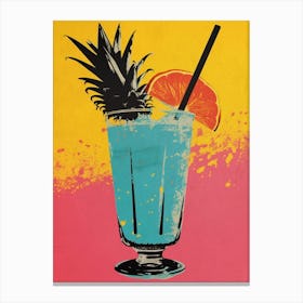 Pineapple Cocktail Canvas Print