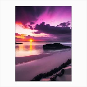 Sunset On The Beach 900 Canvas Print