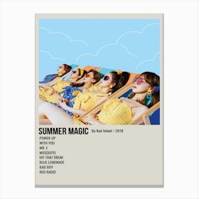 Summer Magic By Red Velvet 2018 Poster 1 Canvas Print