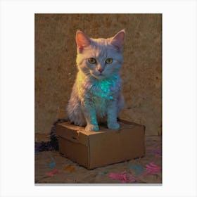 Glow In The Dark Cat 1 Canvas Print