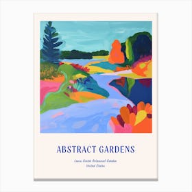 Colourful Gardens Lewis Ginter Botanical Garden Usa 2 Blue Poster Canvas Print