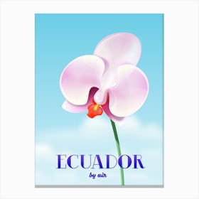 Ecuador By Air Travel poster Canvas Print
