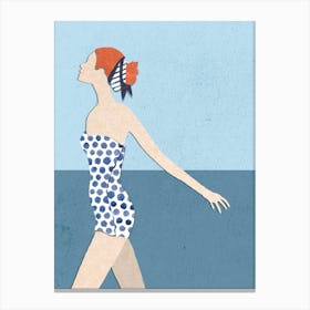 Summer Series Collage The Big Blue Canvas Print