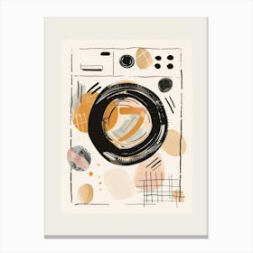 Abstract Washing Machine Print Canvas Print