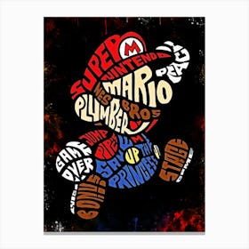 Super Mario Plumber Canvas Print