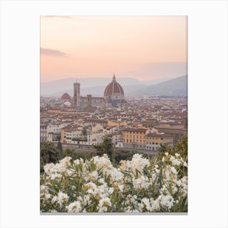 Sunset In Florence Canvas Print
