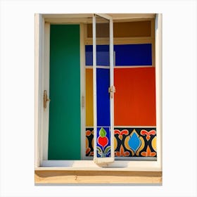 Colorful Window Canvas Print