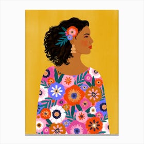 Flower Frock Canvas Print