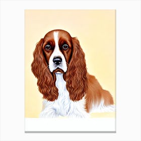 English Cocker Spaniel Illustration dog Canvas Print