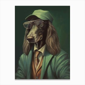 Gangster Dog Afghan Hound Dog 4 Canvas Print