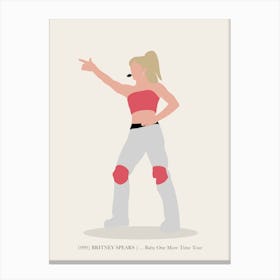 Britney Spears Baby One More Time Tour Music Pop Culture Canvas Print