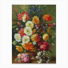 Gerberas Painting 3 Flower Canvas Print