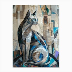 Cat In The City 3 Canvas Print