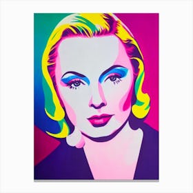 Greta Garbo Pop Movies Art Movies Canvas Print