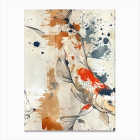 Watercolor Koi 21 Canvas Print