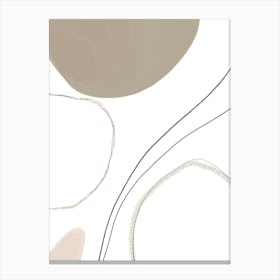 Abstract Line Circles Canvas Print