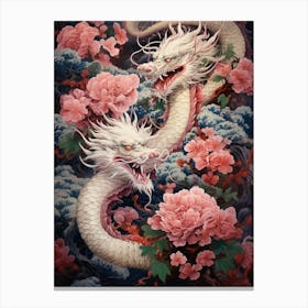 Japanese Dragon Illustration 8 Canvas Print
