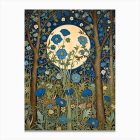 William Morris Moonlight In The Woods 56 Canvas Print