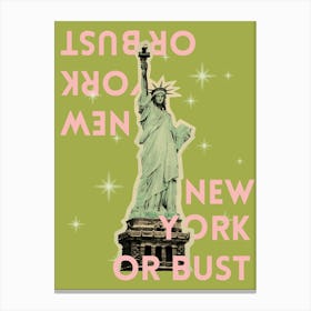 New York or Bust Canvas Print