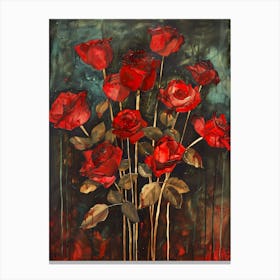 Red Roses 1 Canvas Print