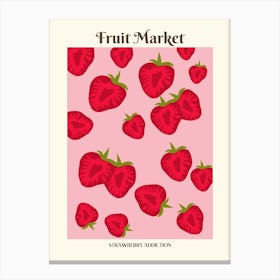 Strawberry Market Canvas Print