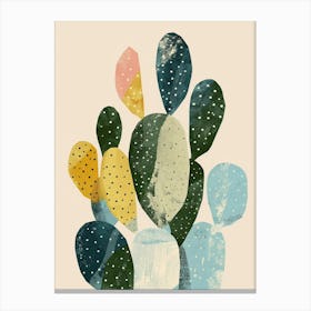 Cylindropuntia Kleiniae Minimalist Abstract 4 Canvas Print