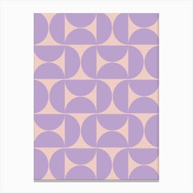 Mid Century Modern Purple Canvas Print