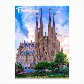 Barcelona - Sagrada Familia Canvas Print