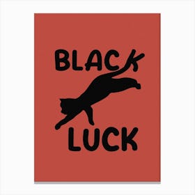 Black Luck Canvas Print