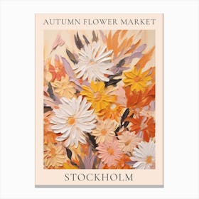 Autumn Flower Market Poster Stockholm Canvas Print
