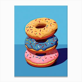 Classic Donuts Illustration 4 Canvas Print