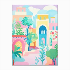 Ostia, Italy Colourful View 1 Canvas Print