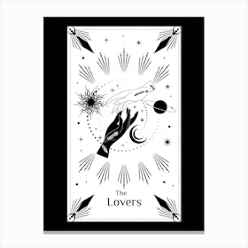 Lovers Tarot Canvas Print