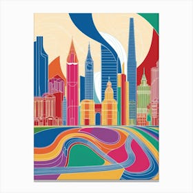 Shanghai Skyline Canvas Print