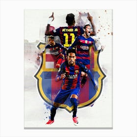 Neymar Jr Barcelona Canvas Print