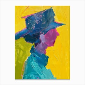 Woman In A Hat 49 Canvas Print