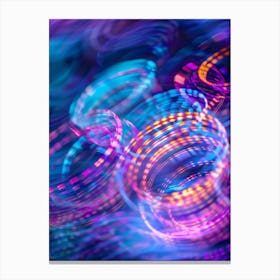 Abstract Blurred Circles Canvas Print