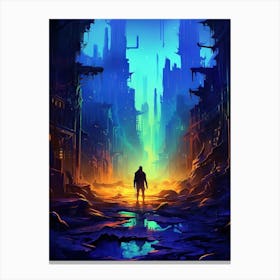 Futuristic City 16 Canvas Print