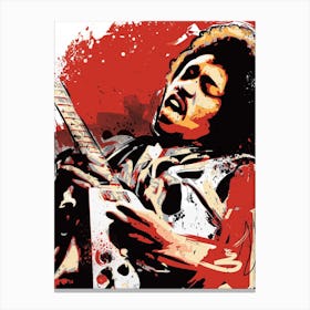 Jimi Hendrix Pop Art Canvas Print