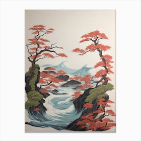 Awesome Japanese Painting Canvas Print