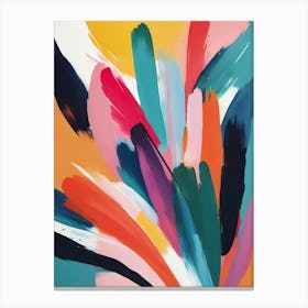 Abstract Brushstrokes Canvas Print