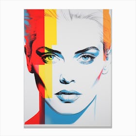Face Pop Art 1 Canvas Print