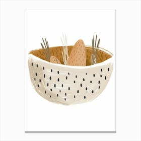 Polka Dot Bowl Canvas Print