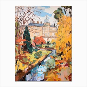 Autumn City Park Painting Villa Doria Pamphili Rome Italy 3 Canvas Print
