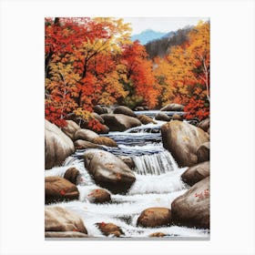 Autumn Stream 2 Canvas Print