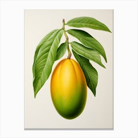 Mango On A Branch Canvas Print