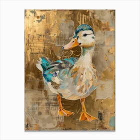 Ducklin Gold Effect Collage 3 Canvas Print