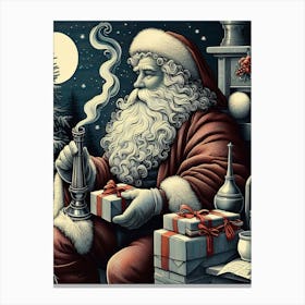 Santa Claus Style William Morris 5 Canvas Print