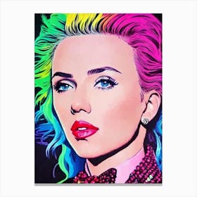 Scarlett Johansson Pop Movies Art Movies Canvas Print