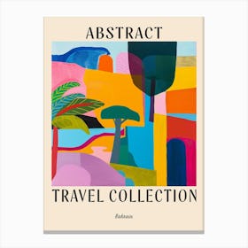 Abstract Travel Collection Poster Bahrain 2 Canvas Print